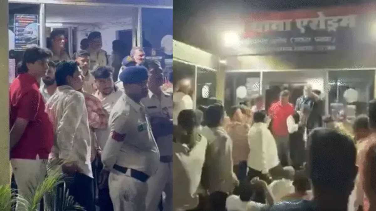 एरोड्रम थाने में भाजपा कार्यकर्ताओं से मारपीट का आरोप, TI, SI समेत 7 पुलिसकर्मी सस्पेंड, गोलू शुक्ला के समर्थकों ने देर रात तक किया हंगामा