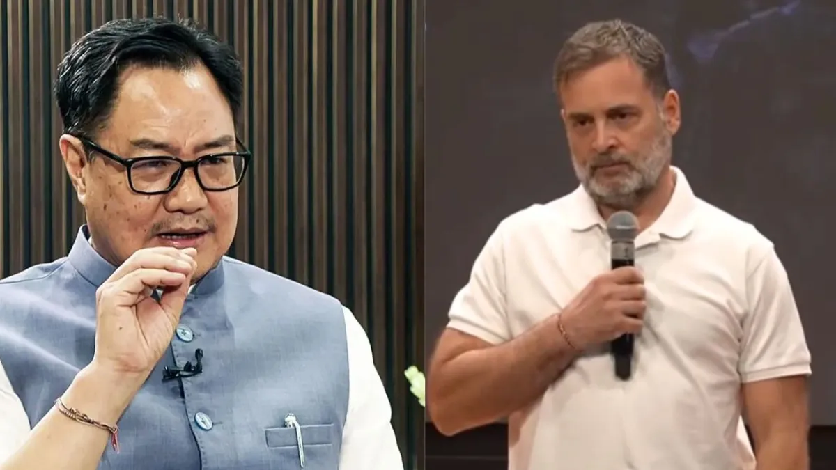 Kerala Congress demands CJI resignation Kiren Rijiju hits back