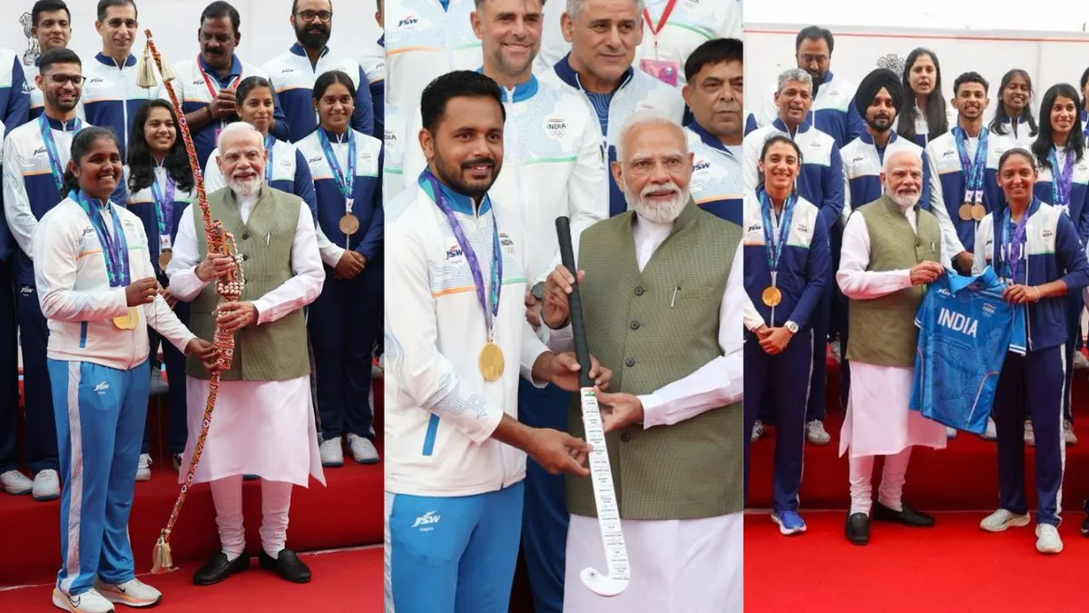 PM Modi met Asian Games medal winners