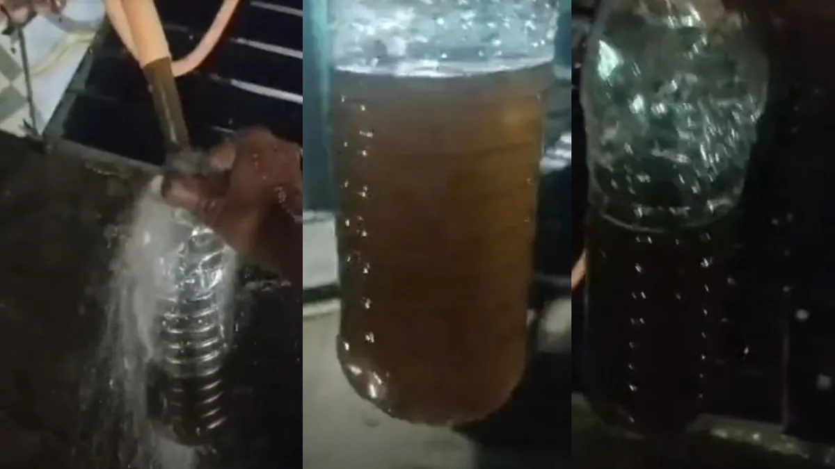 सीहोर में नलों से आ रहा बदबूदार पानी, बीमारी के डर से परेशान रहवासी