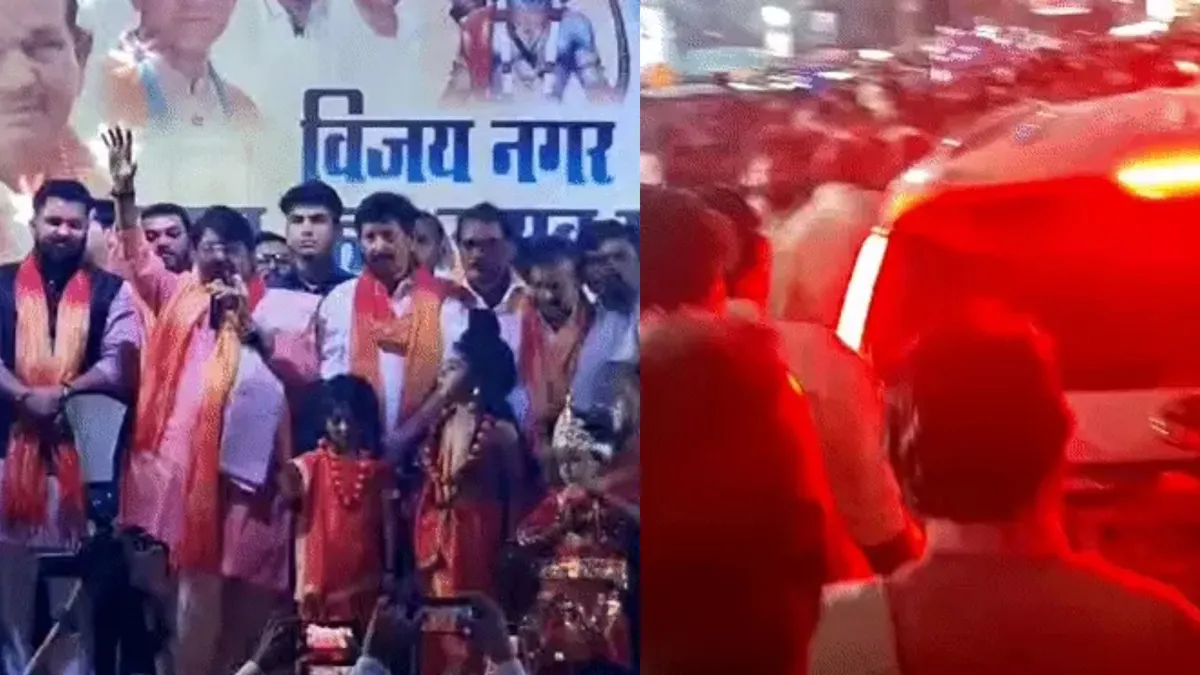 इंदौर में भीड़ में फंसा मंत्री कैलाश विजयवर्गीय का काफिला, मंच से पुलिस को दी व्यवस्था सुधारने की नसीहत, 150 मीटर पैदल चलना पड़ा