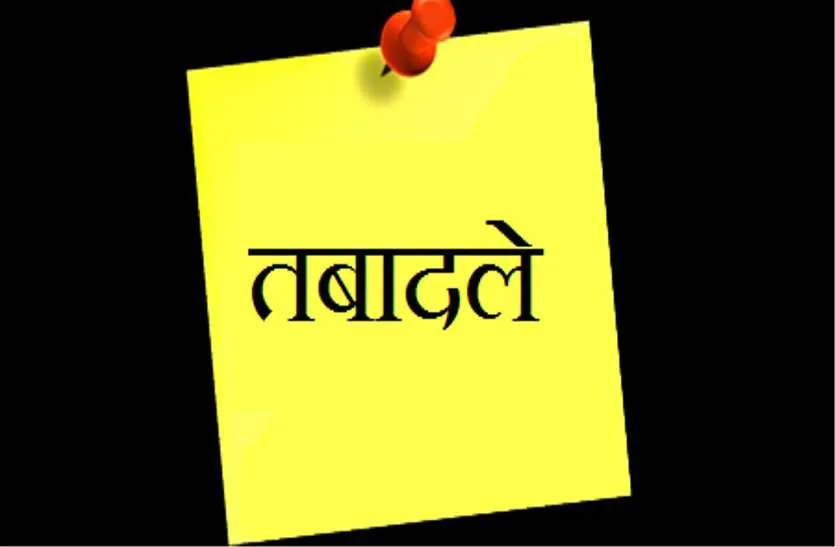 एडिशनल एस पी स्तर के अधिकारियों का तबादला,देखिए जारी सूची