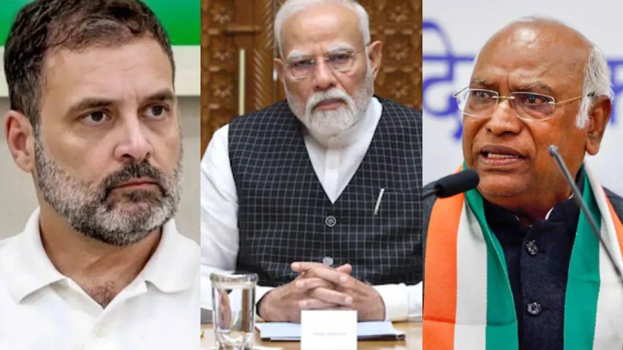 Modi Rahul Gandhi Kharge