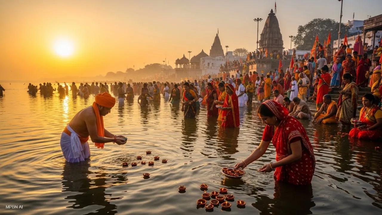 मकर संक्रांति पर दो दिन का पर्वकाल, उज्जैन में शिप्रा स्नान कर दान-पुण्य में जुटे श्रद्धालु