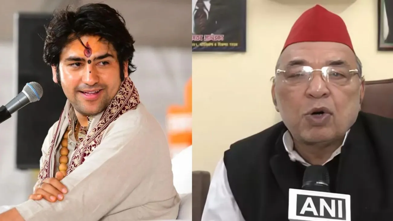 धीरेंद्र शास्त्री के 'तिरंगे पर चांद' वाले बयान पर सियासी बवाल, सपा विधायक ने कहा - 'RSS के प्रवक्ता बनकर नफरत फैला रहे'