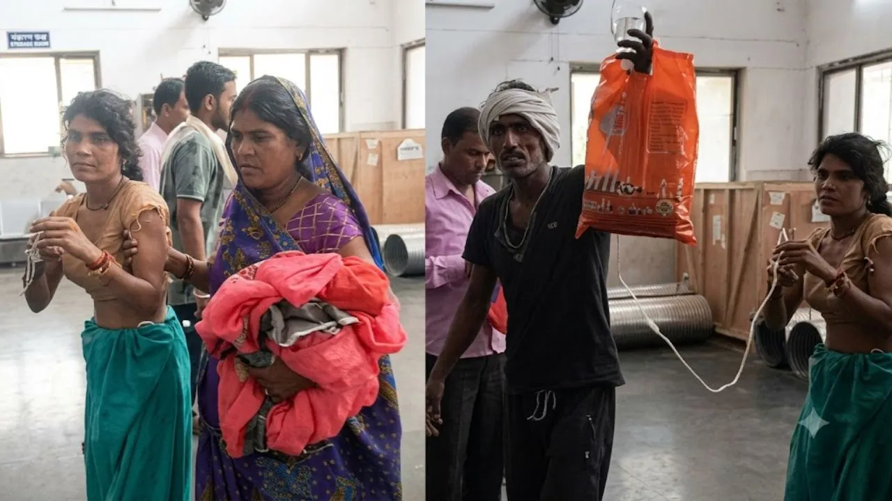 सीधी अस्पताल में बदहाल व्यवस्था, ब्लीडिंग से जूझती रही महिला, स्ट्रेचर के लिए परेशान हुए परिजन
