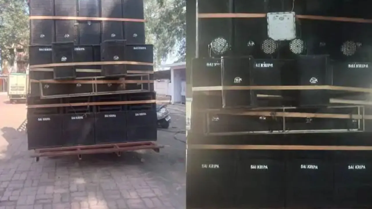 जबलपुर में नियम तोड़ने वाले डीजे संचालकों पर पुलिस की सख्ती, दो वाहन किए जब्त