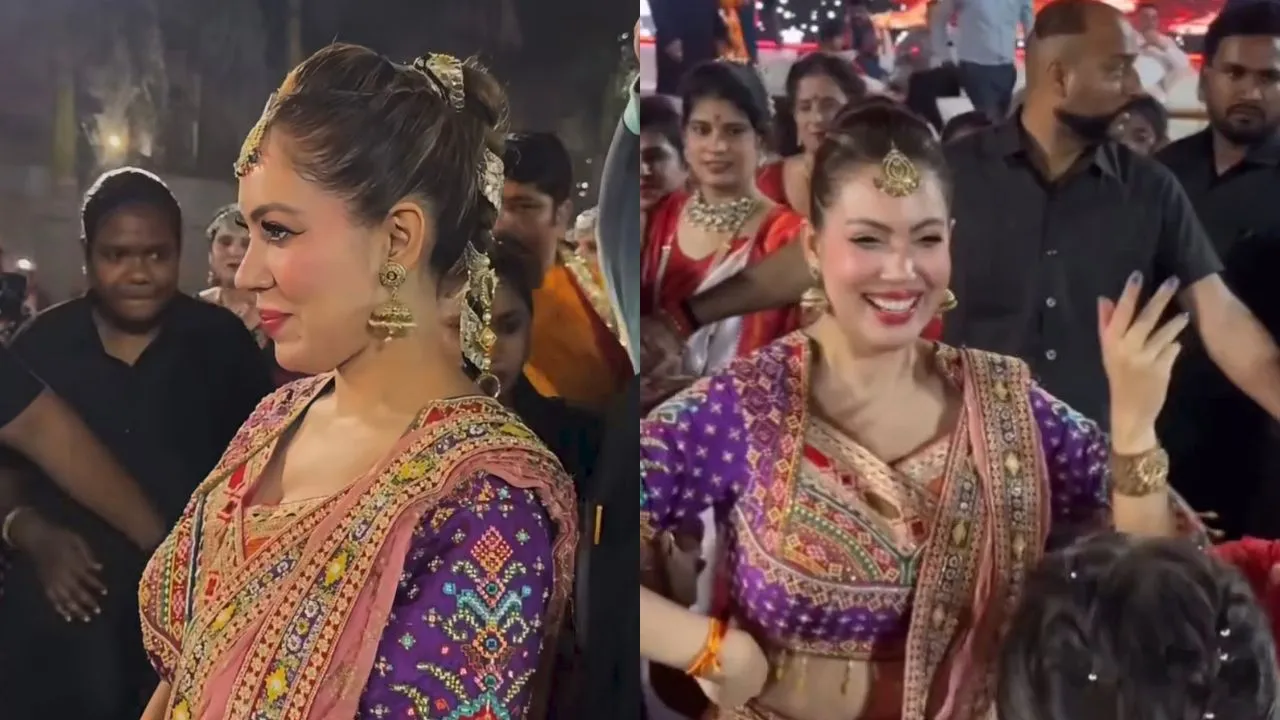उज्जैन पहुंची TMKOC की बबीता जी, जेठालाल की फेमस गरबा स्टेप से लूटी महफिल