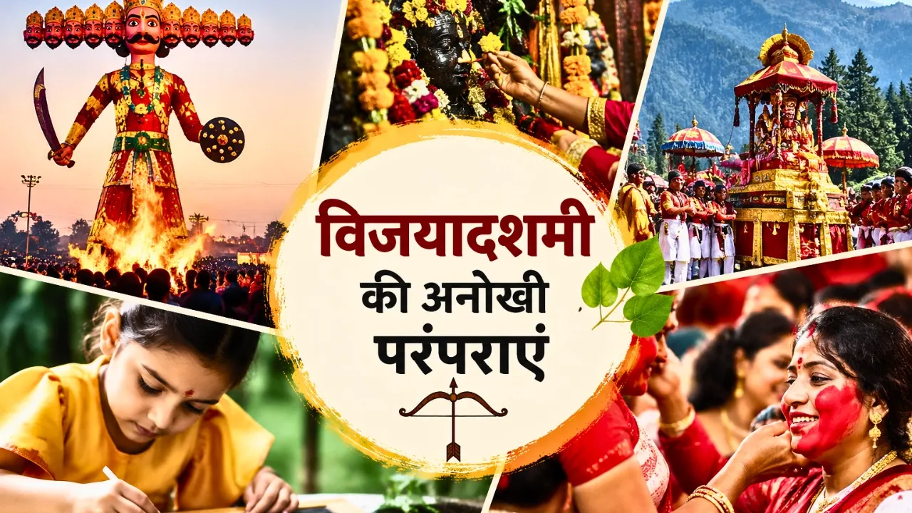 विजयादशमी की अनोखी परंपराएं: कहीं रावण की पूजा तो कहीं 75 दिन तक चलता है उत्सव