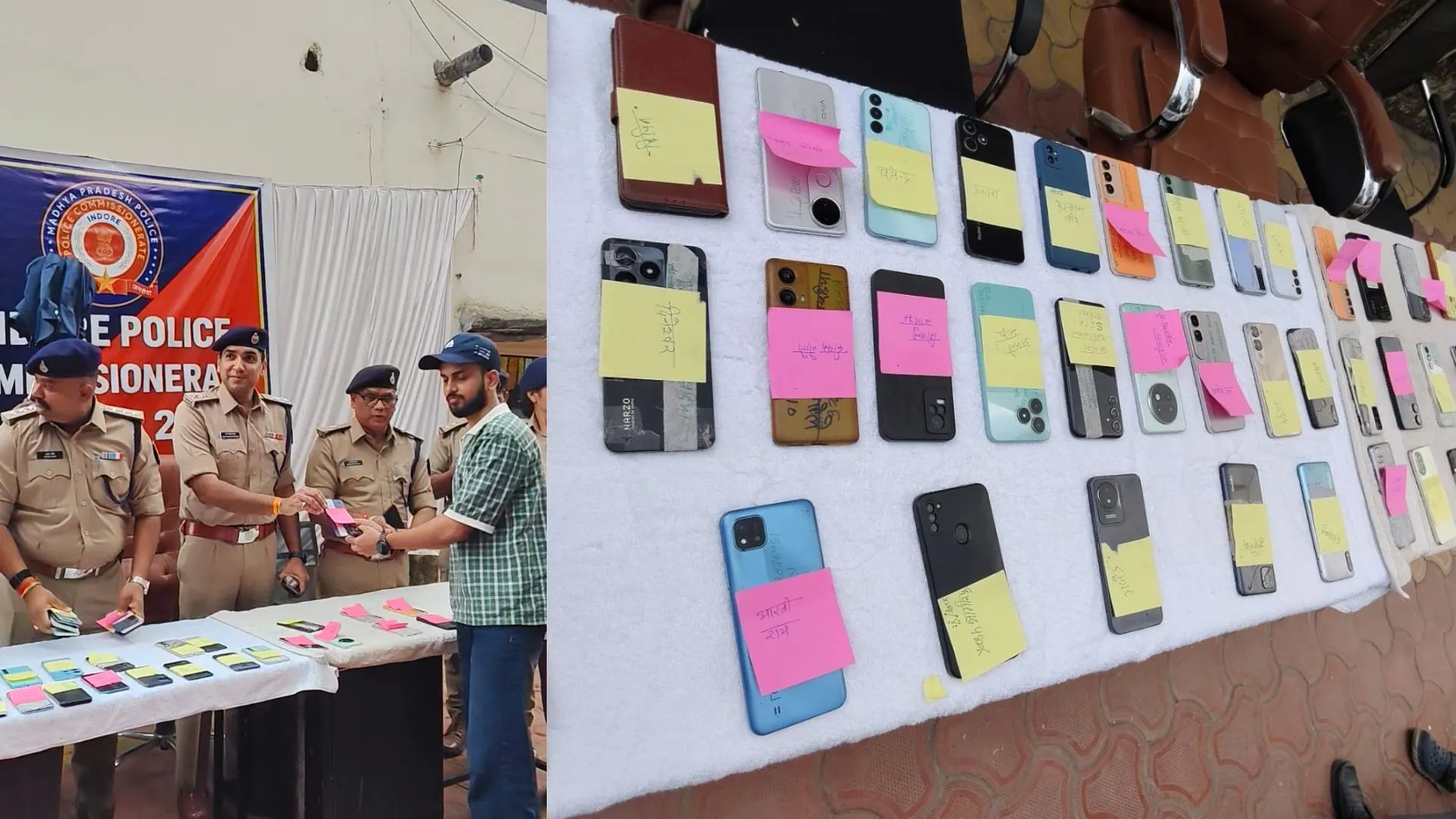 लसूड़िया पुलिस ने खोज निकाले 50 से ज्यादा गुम मोबाइल, सैमसंग, वीवो और ओप्पो जैसी कंपनी के फोन मालिकों को सौंपे
