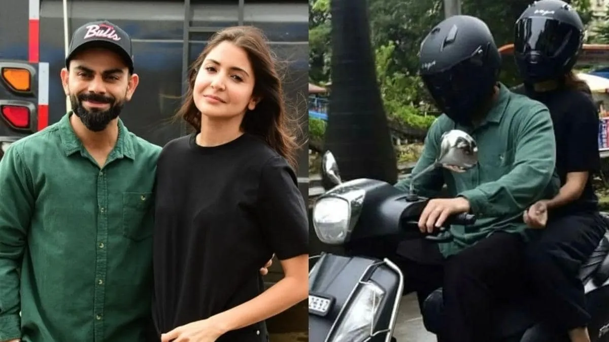 मुंबई की सड़कों पर स्कूटी राइड करते नजर आए Virat Kohli और Anushka Sharma, वायरल हुई तस्वीरें