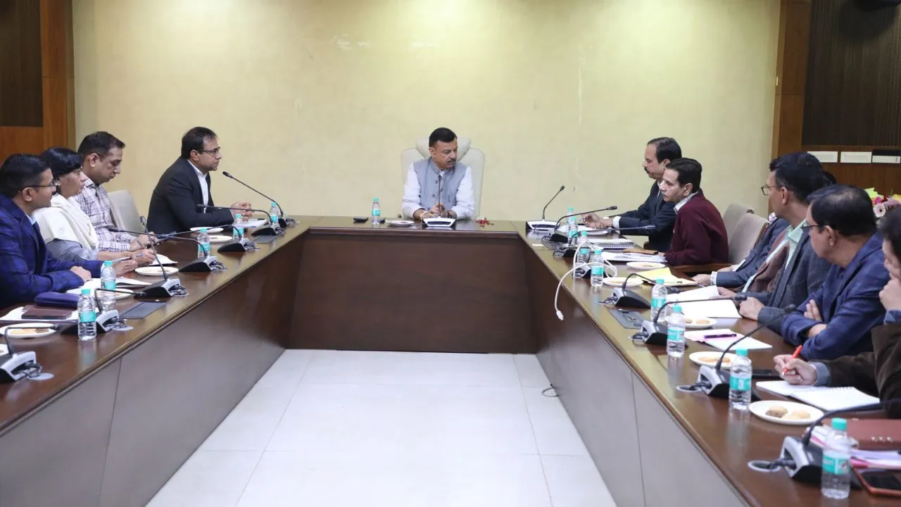 School Education Minister Uday Pratap Singh meeting