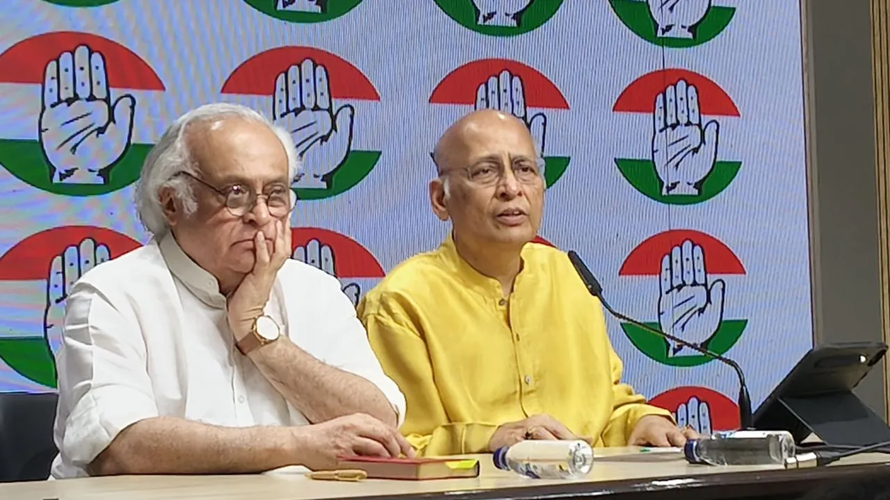 Jairam Ramesh Abhishek Manu Singhvi PC