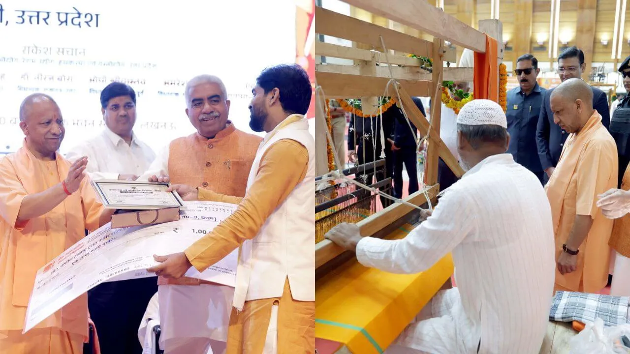 Yogi Adityanath National Handloom Day event Lucknow
