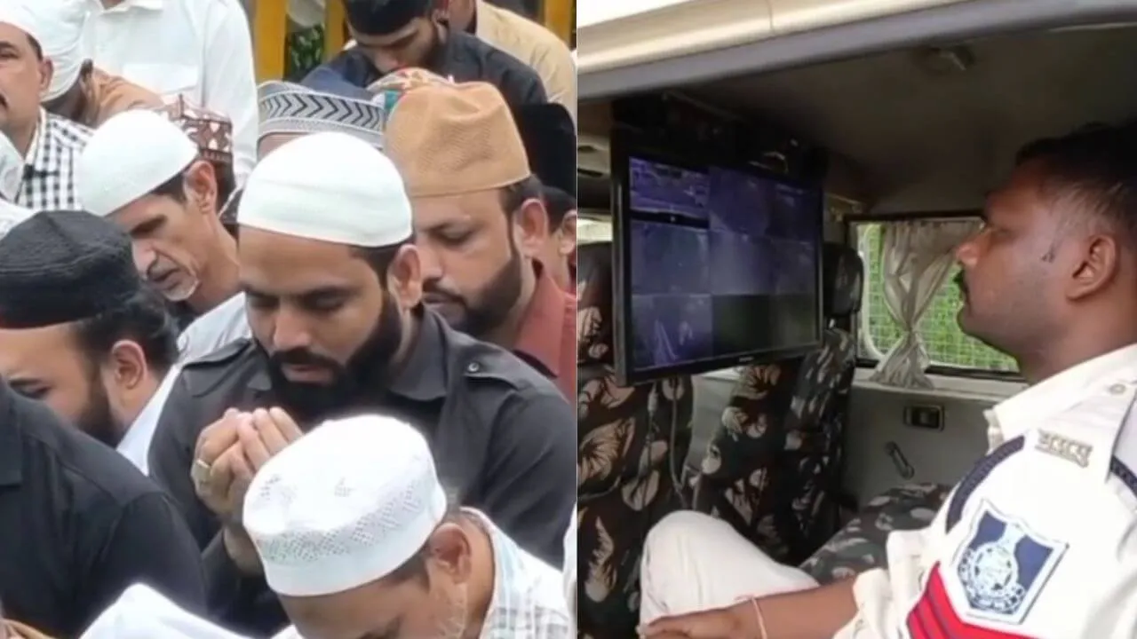 Namaz offered near Bhojshala Dhar