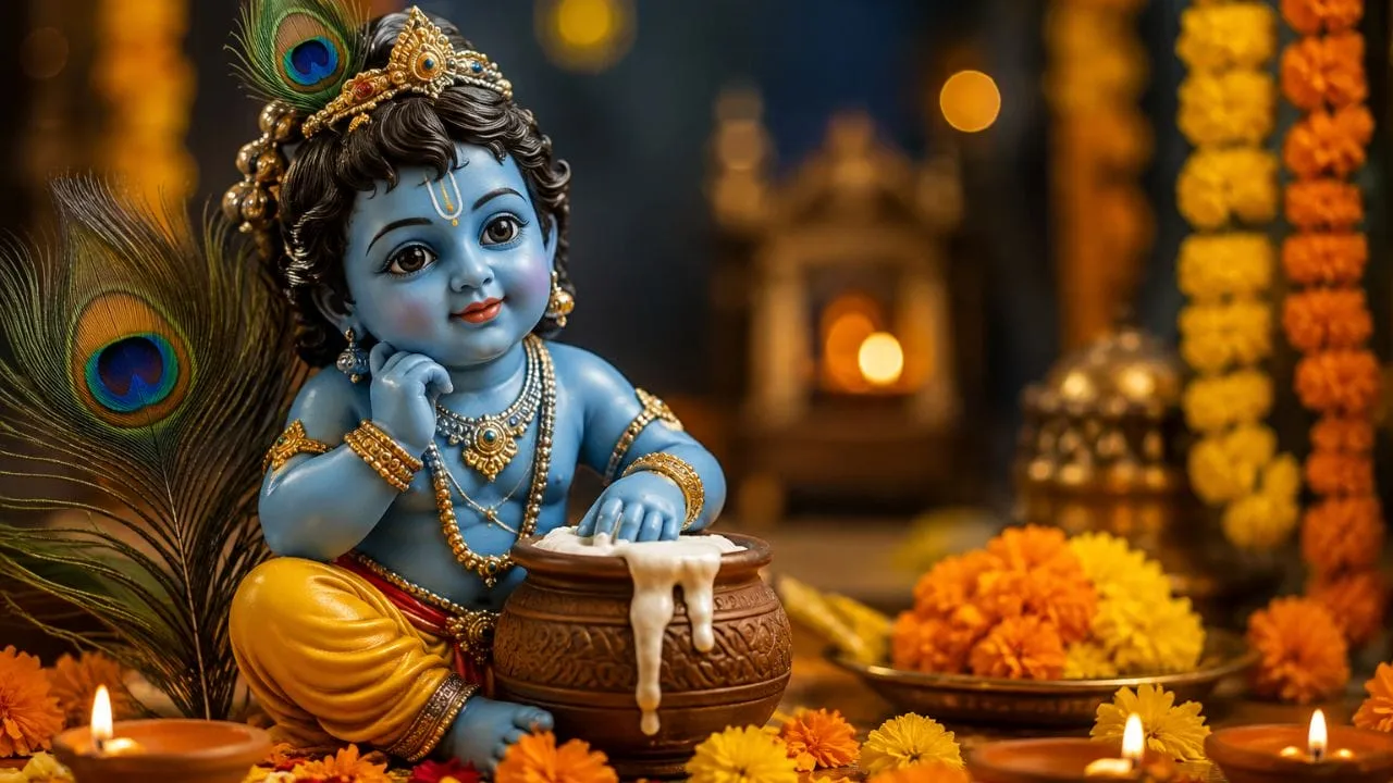 कृष्ण जन्माष्टमी पर रिश्तेदारों और दोस्तों को भेजें ये प्यारे संदेश, कहें ‘जय श्री कृष्ण’