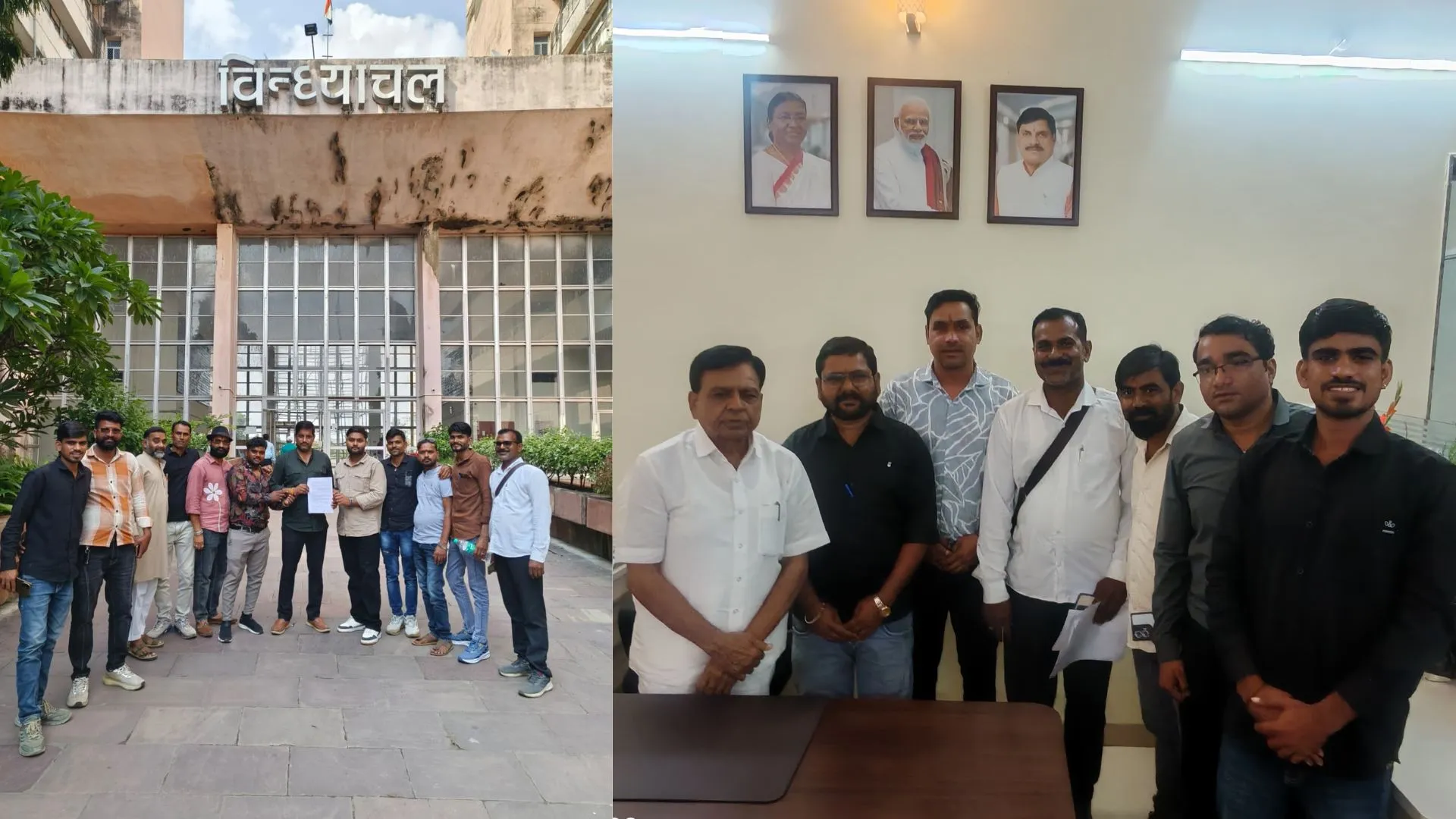 युवा अन्नदूत योजना के ट्रांसपोर्टरों का भोपाल में प्रदर्शन, लंबित भुगतानों का जल्द निपटारा करने की रखी मांग