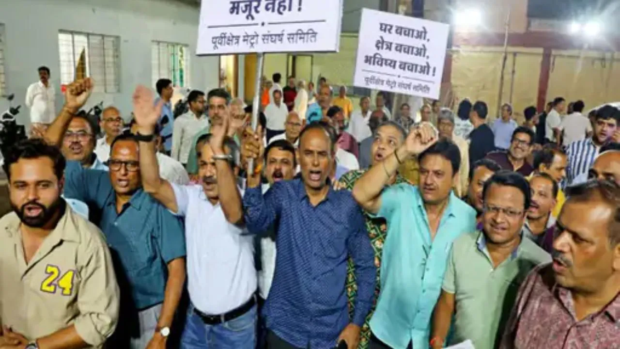 इंदौर में अंडरग्राउंड मेट्रो के रूट पर विरोध, रहवासियों की मांग- घरों के नीचे से नहीं गुजरे मेट्रो