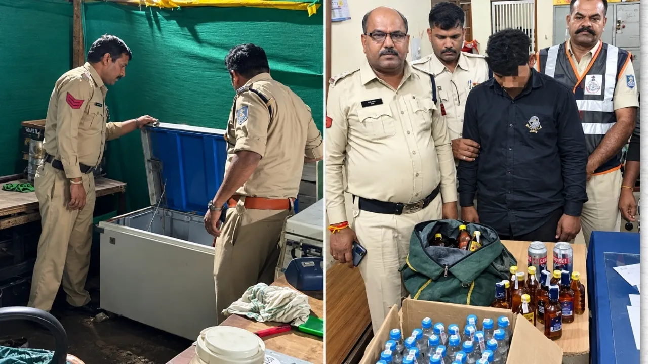 उज्जैन में अवैध शराब के खिलाफ बड़ा अभियान, 37 आरोपियों पर कार्रवाई, 405 क्वार्टर जब्त
