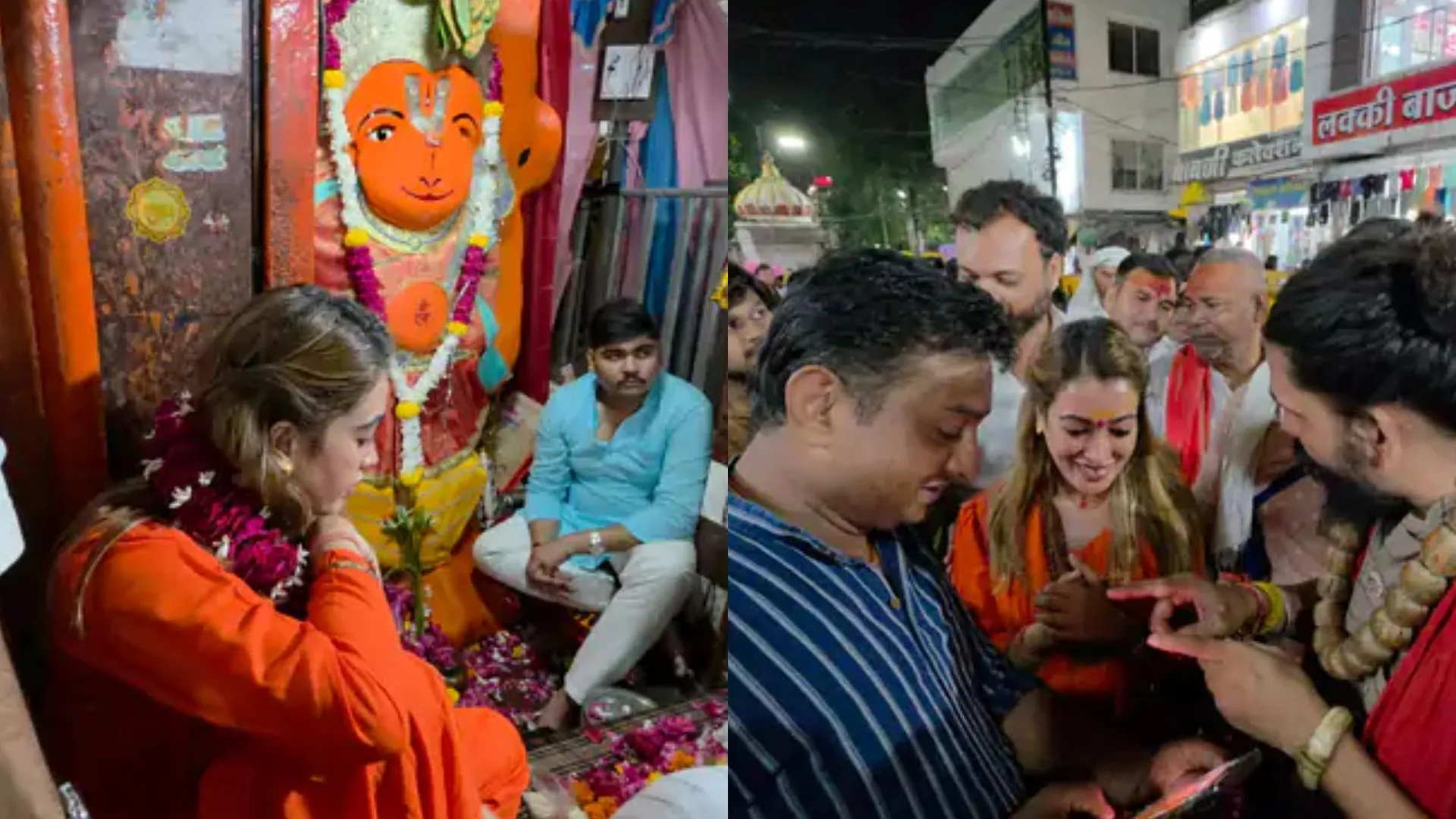 साध्वी हर्षानंद गिरि फिर पहुंची खड़े हनुमान मंदिर, बोलीं – ‘प्रतिमा नहीं हटे, मंदिर निर्माण की तारीख बताए प्रशासन’