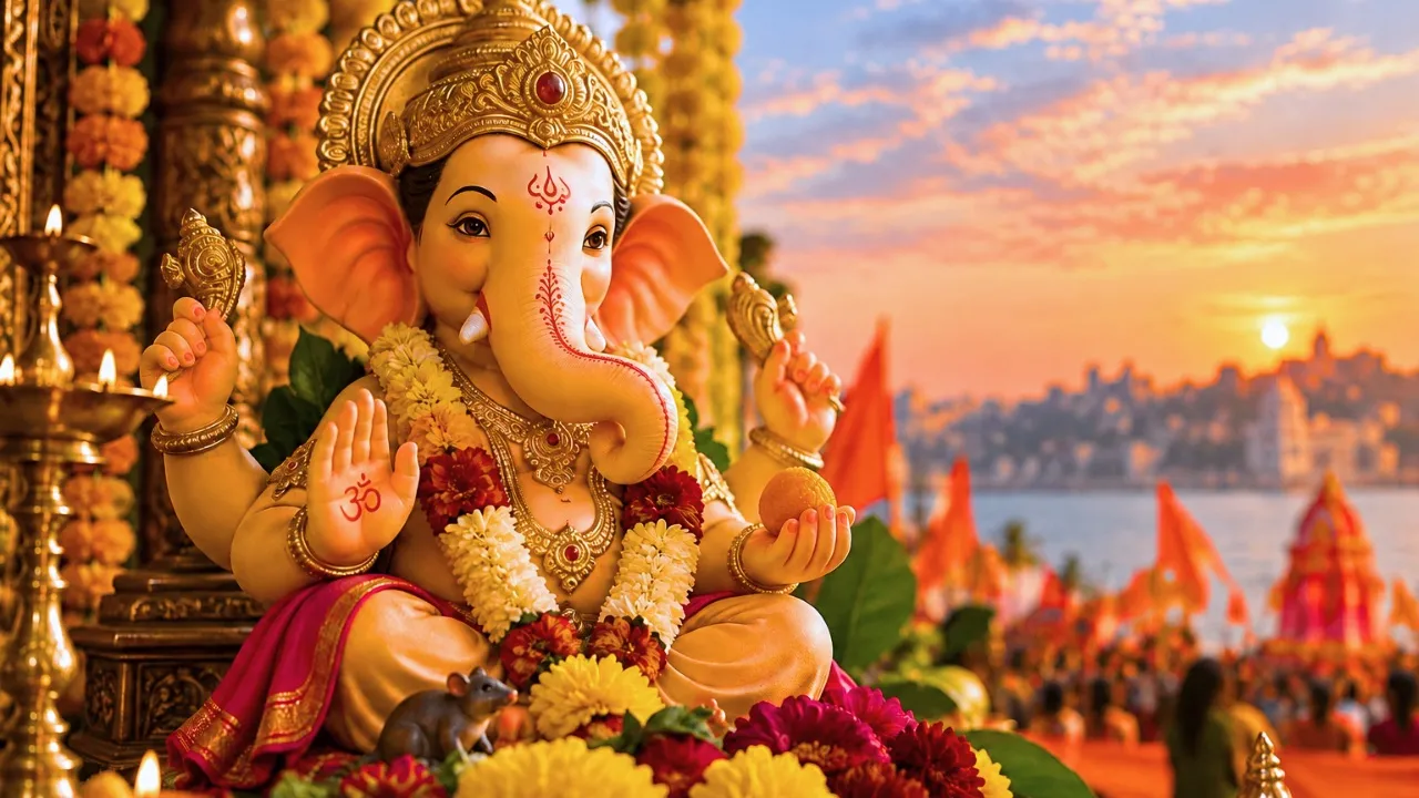 गणपति बप्पा मोरया: कहीं नावों पर उत्सव तो कहीं हजारों महिलाओं का अथर्वशीर्ष पाठ, गणेशोत्सव की अनोखी परंपराएं
