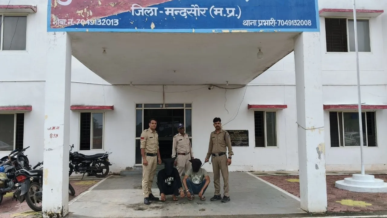 मंदसौर में नशे के खिलाफ पुलिस का शिकंजा, 100 ग्राम एमडी ड्रग्स और 4.7 किलो डोडाचूरा जब्त, आरोपी गिरफ्तार