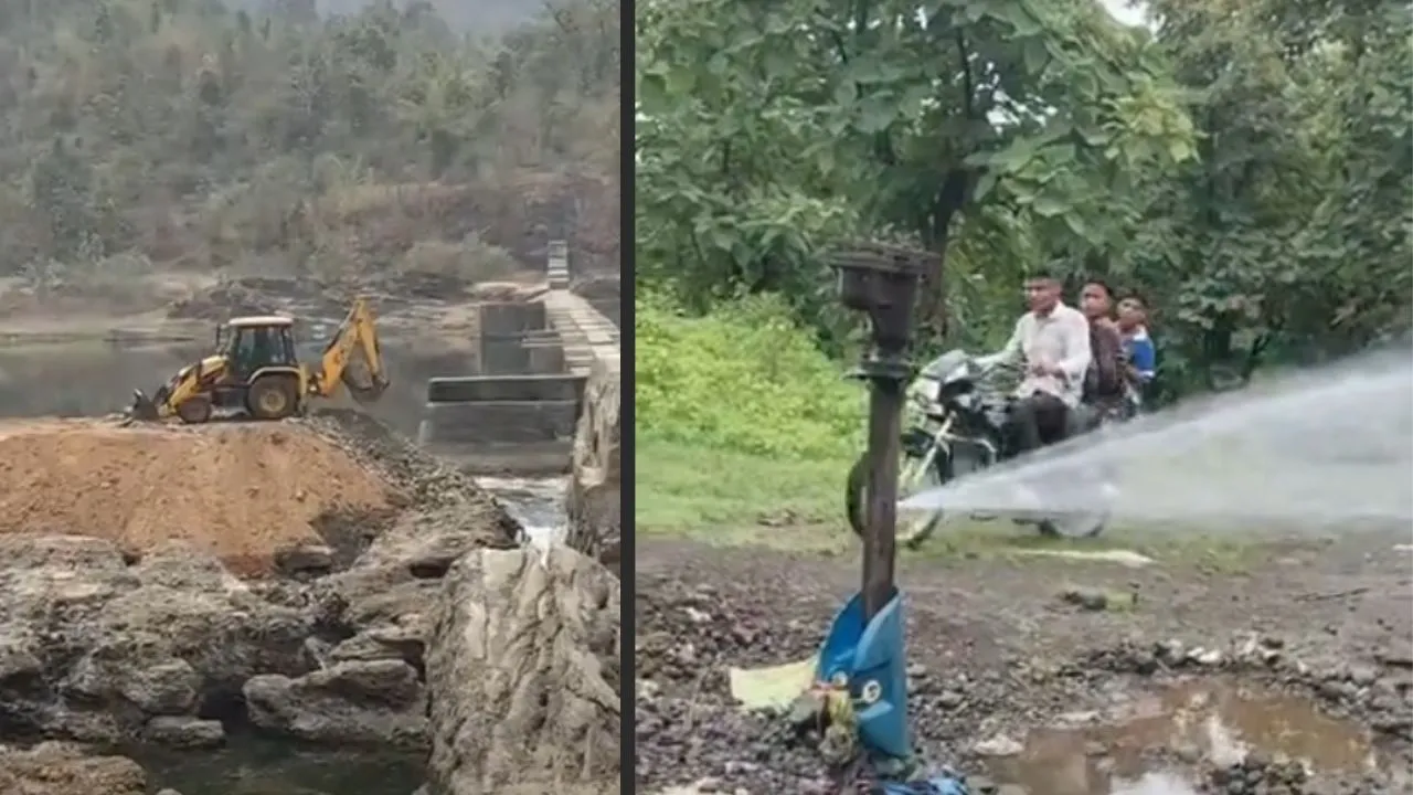 ताप्ती बैराज की पाइपलाइन में 8 दिन से लीकेज, रोज 5 लाख लीटर पानी बर्बाद, मरम्मत में अभी 8 दिन और