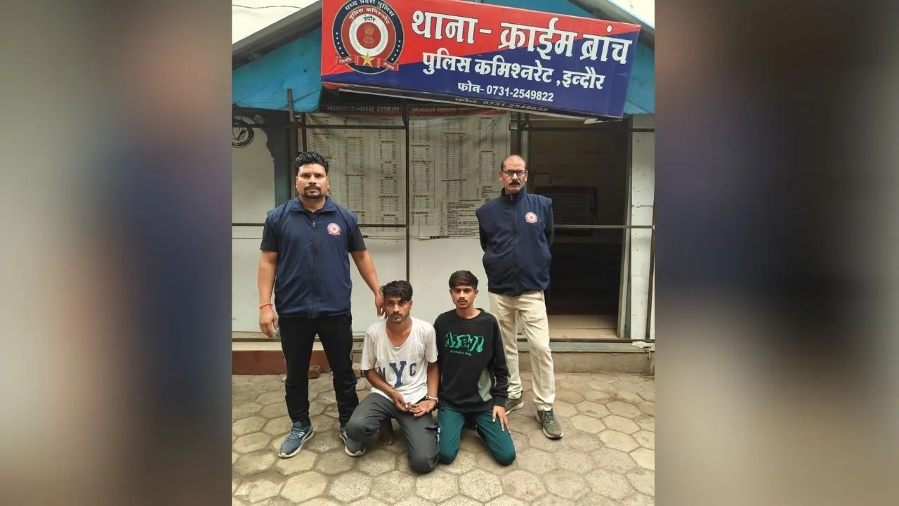 इंदौर क्राइम ब्रांच की बड़ी कार्रवाई, करीब 2.50 लाख रुपये की एमडी ड्रग्स की जब्त, दो आरोपी गिरफ्तार