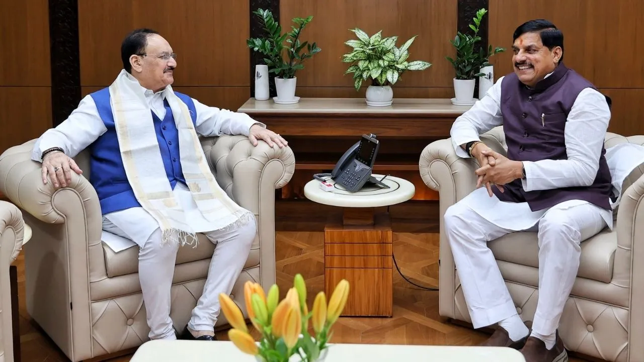 मुख्यमंत्री डॉ. मोहन यादव ने केंद्रीय स्वास्थ्य मंत्री जेपी नड्डा से की मुलाकात, विभिन्न विषयों पर हुई अहम चर्चा, पढ़ें खबर