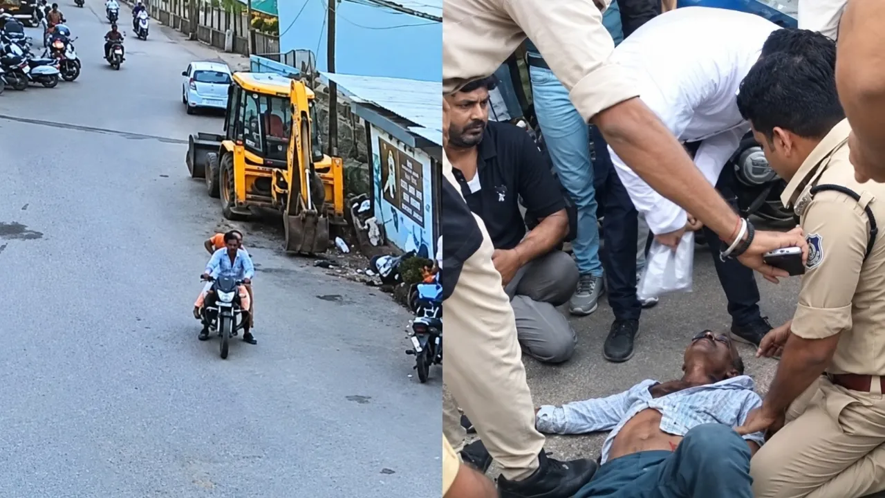 चलती बाइक पर बिगड़ी शख्स की तबीयत, कांस्टेबल की सूझबूझ से बची जान