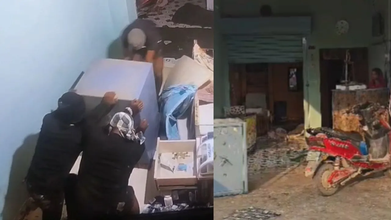 दमोह के पटेरा में चोरी की बड़ी वारदात, ज्वेलर्स की दुकान से सोना-चांदी और नकदी लेकर फरार हुए चोर, घटना CCTV में कैद