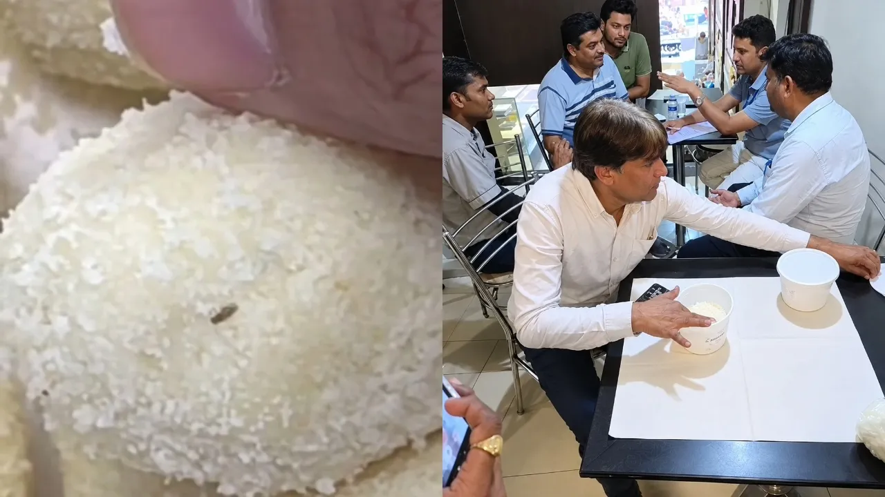 उज्जैन में मिठाई के पैकेट में मिले कीड़े, शिकायत के बाद खाद्य विभाग ने की दुकान और कारखाने की जांच