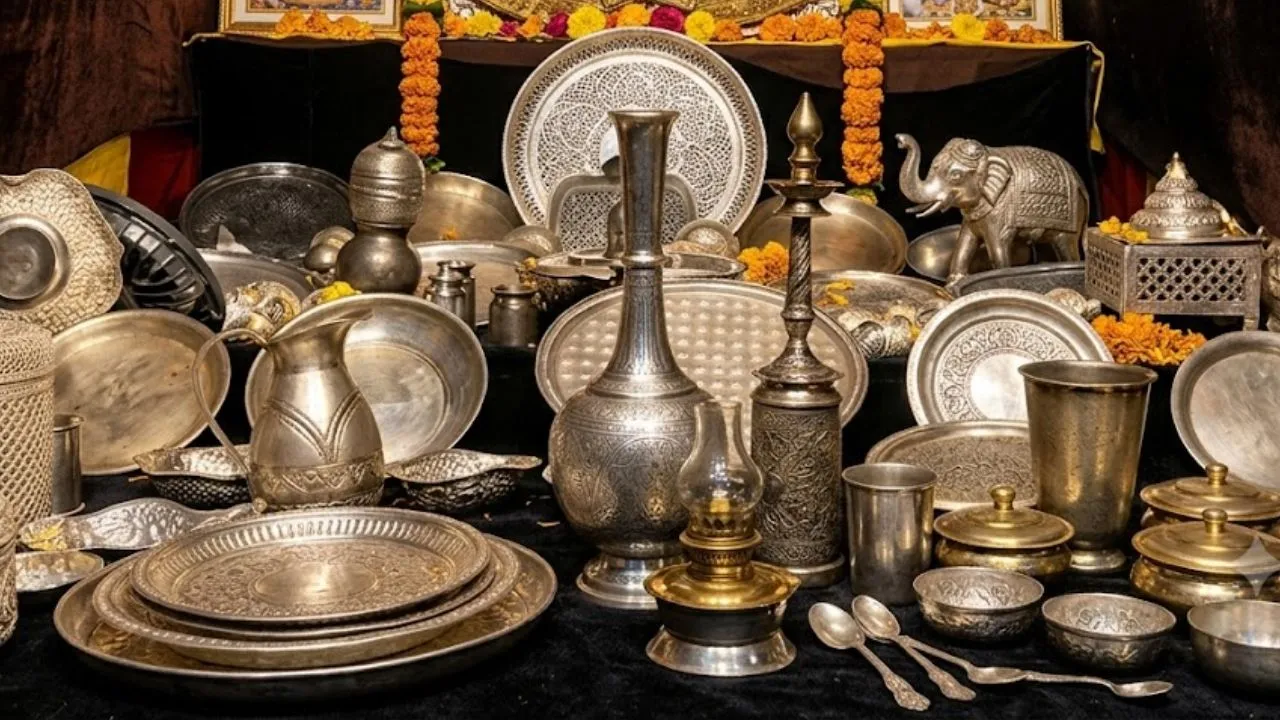 उज्जैन में 45 लाख की चांदी से सजे राजा गणेश, 20 किलो आभूषण और पारंपरिक बर्तनों से हुआ बप्पा का भव्य श्रृंगार