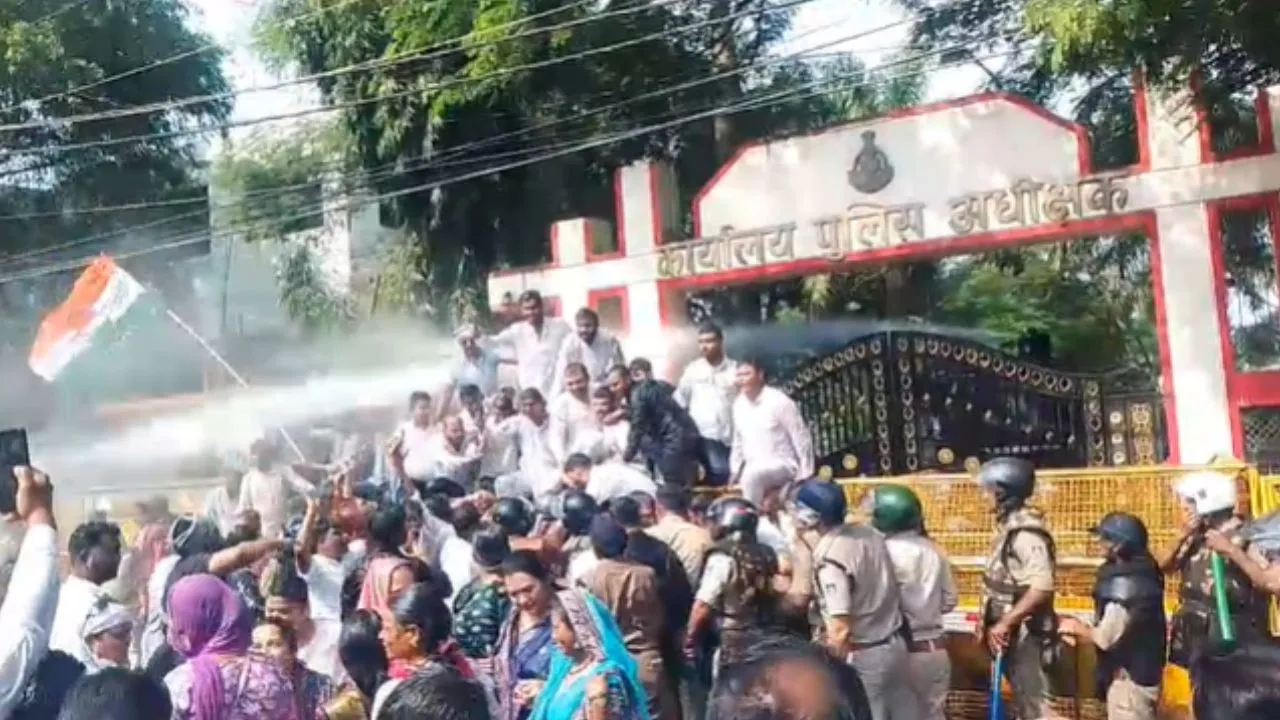 Jabalpur Youth Congress Protest