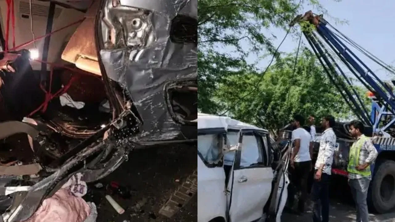रतलाम: दिल्ली-मुंबई एक्सप्रेसवे पर एक ही जगह दो घंटे में दो बड़े हादसे, 4 लोगों की दर्दनाक मौत, जांच में जुटी पुलिस