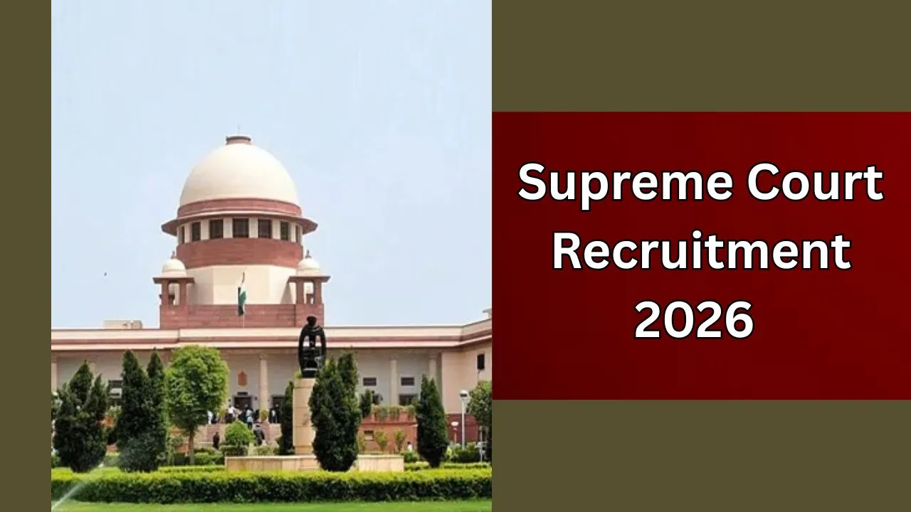 supreme court recruitment 2026