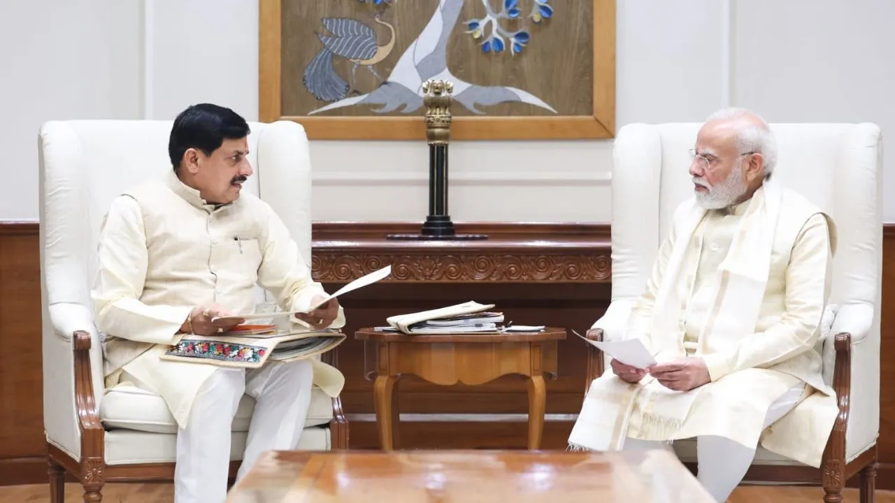 CM मोहन यादव ने की पीएम नरेंद्र मोदी से मुलाकात