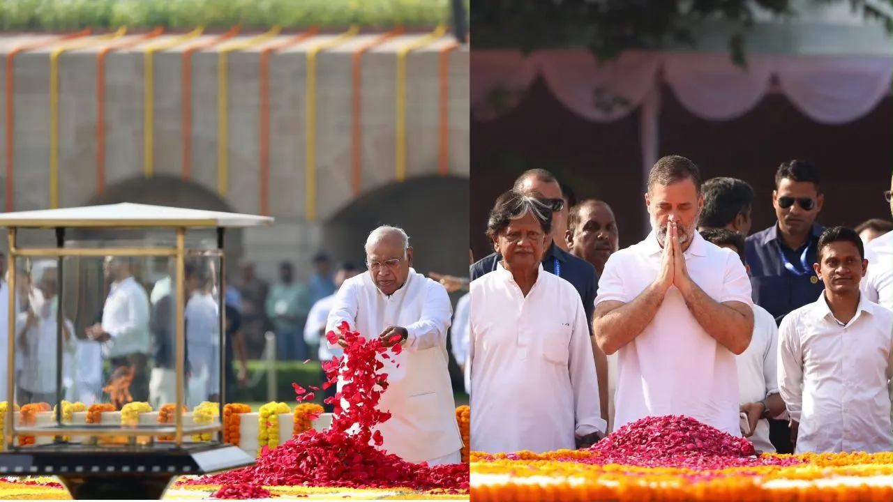 कांग्रेस ने महात्मा गांधी और शास्त्री जी को याद किया, राहुल बोले, “सत्य, अहिंसा और निर्भयता – यही बापू की सबसे बड़ी विरासत है”