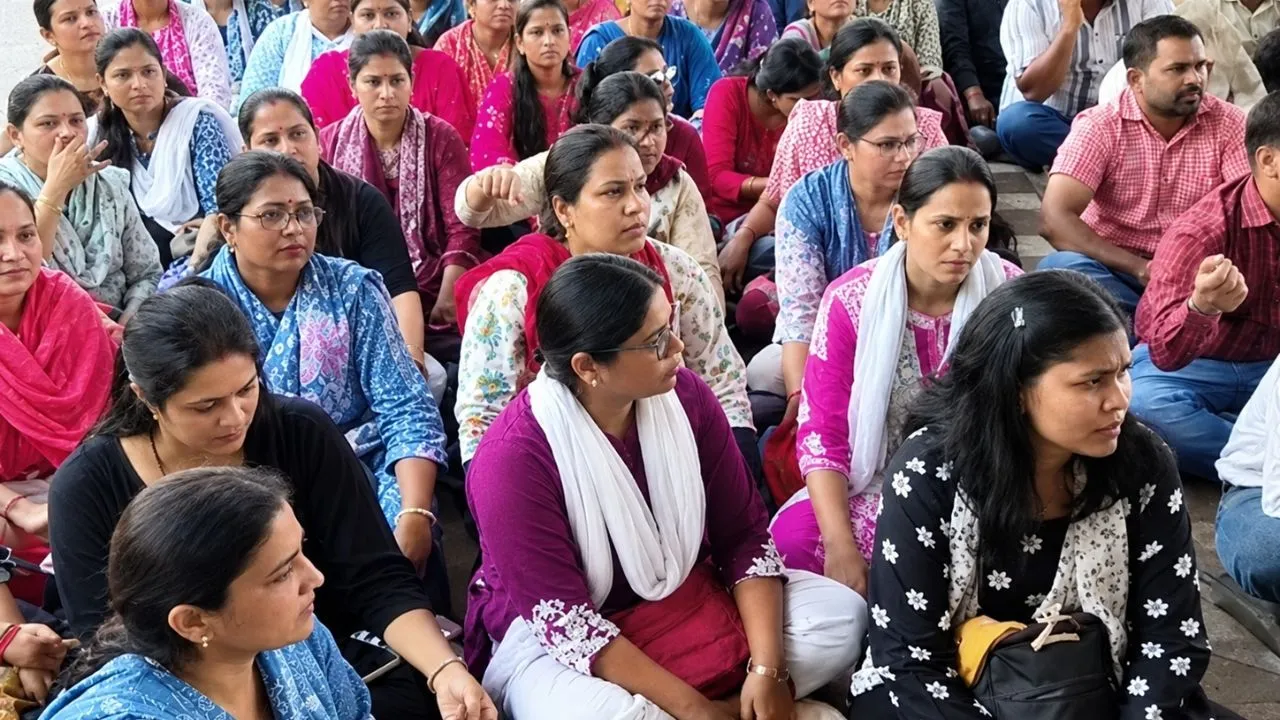 4 पटवारियों की बर्खास्तगी से भड़का आक्रोश, रतलाम कलेक्ट्रेट में साथियों ने किया प्रदर्शन
